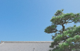 本堂の空