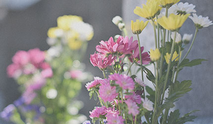 お墓の仏花